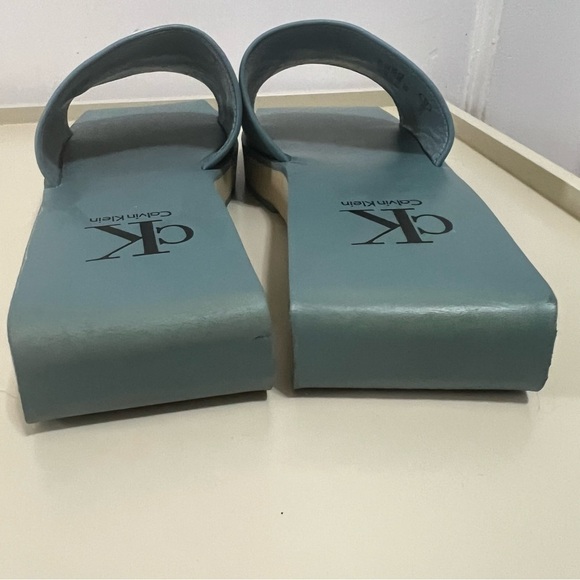 Calvin Klein leather mules square toe - Picture 8 of 9